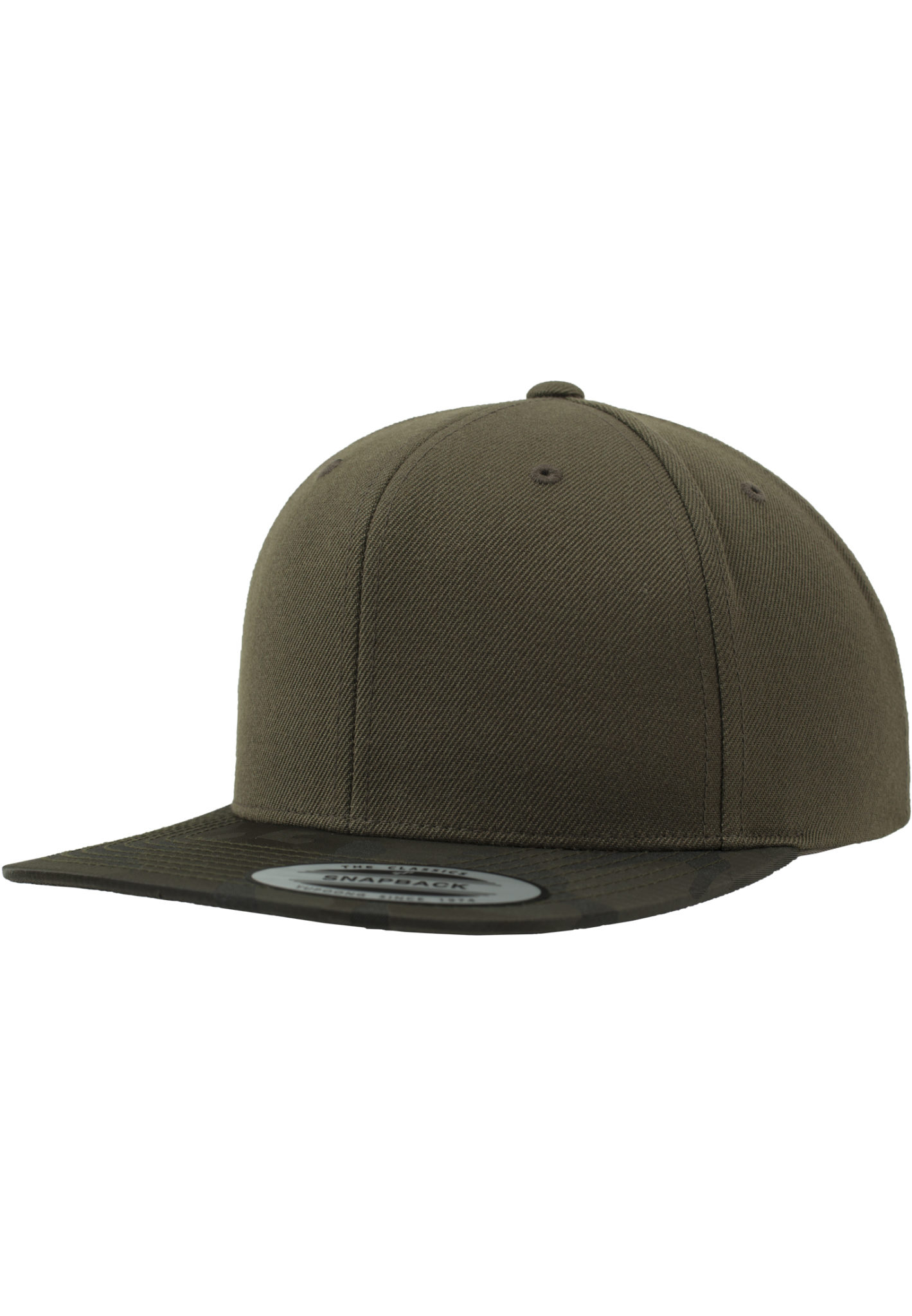 YPClassics® CV Camo Visor Snapback Olive Camouflage