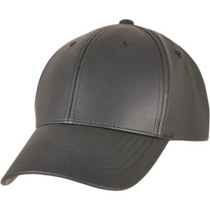 Kunstleder Alpha Shape Dad Cap