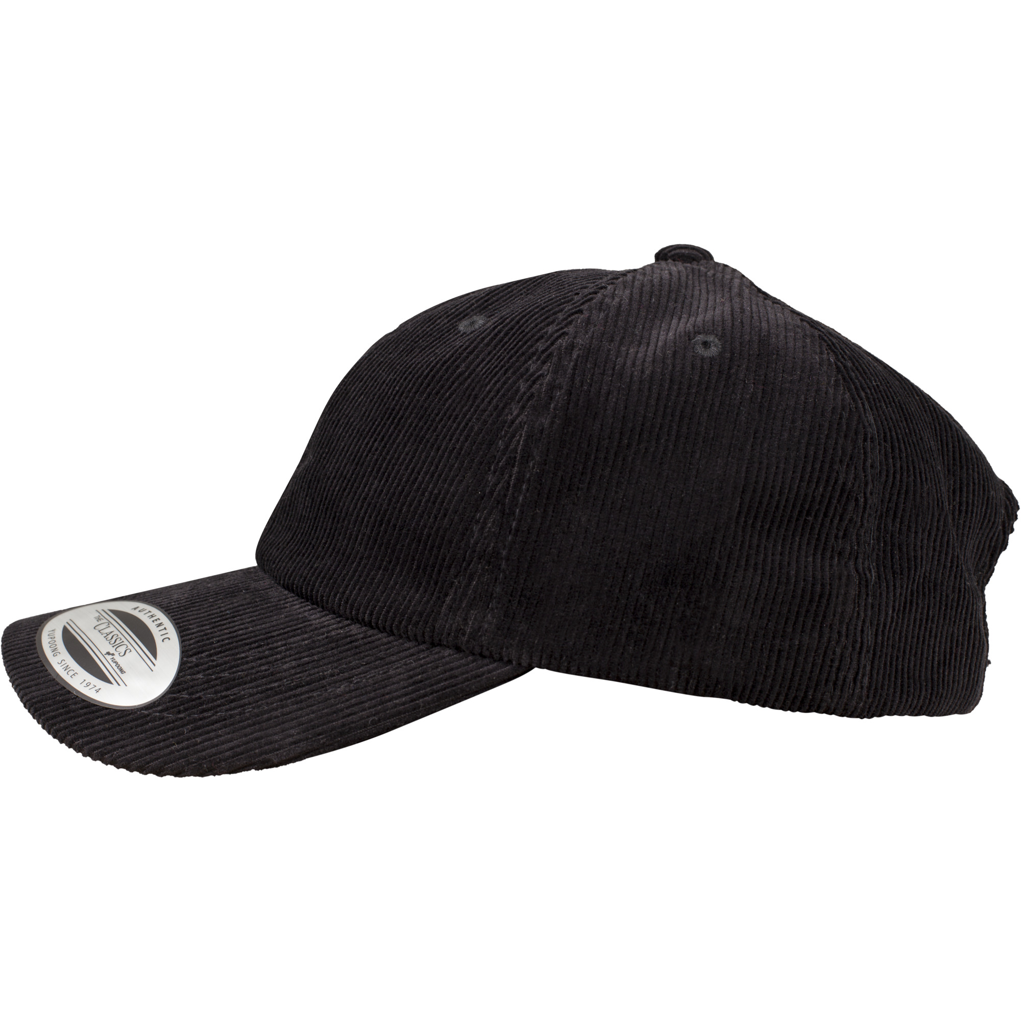 Yupoong ® Adjustables Low Profile Corduroy Dad Cap - Black