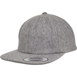 Yupoong® Nastavitelná kšiltovka Melton Snapback Šedá Jedna velikost