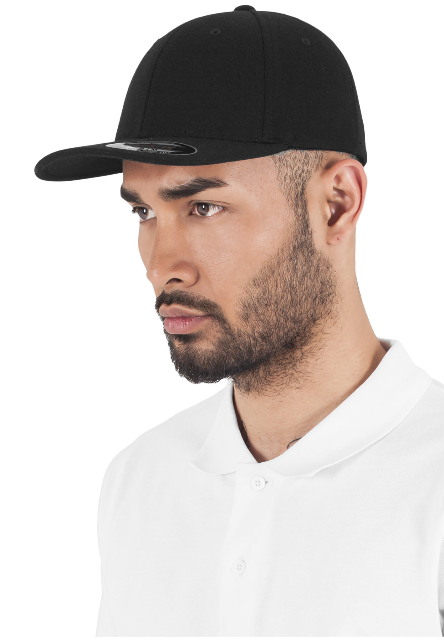 Flexfit®DoubleJerseyCap Black