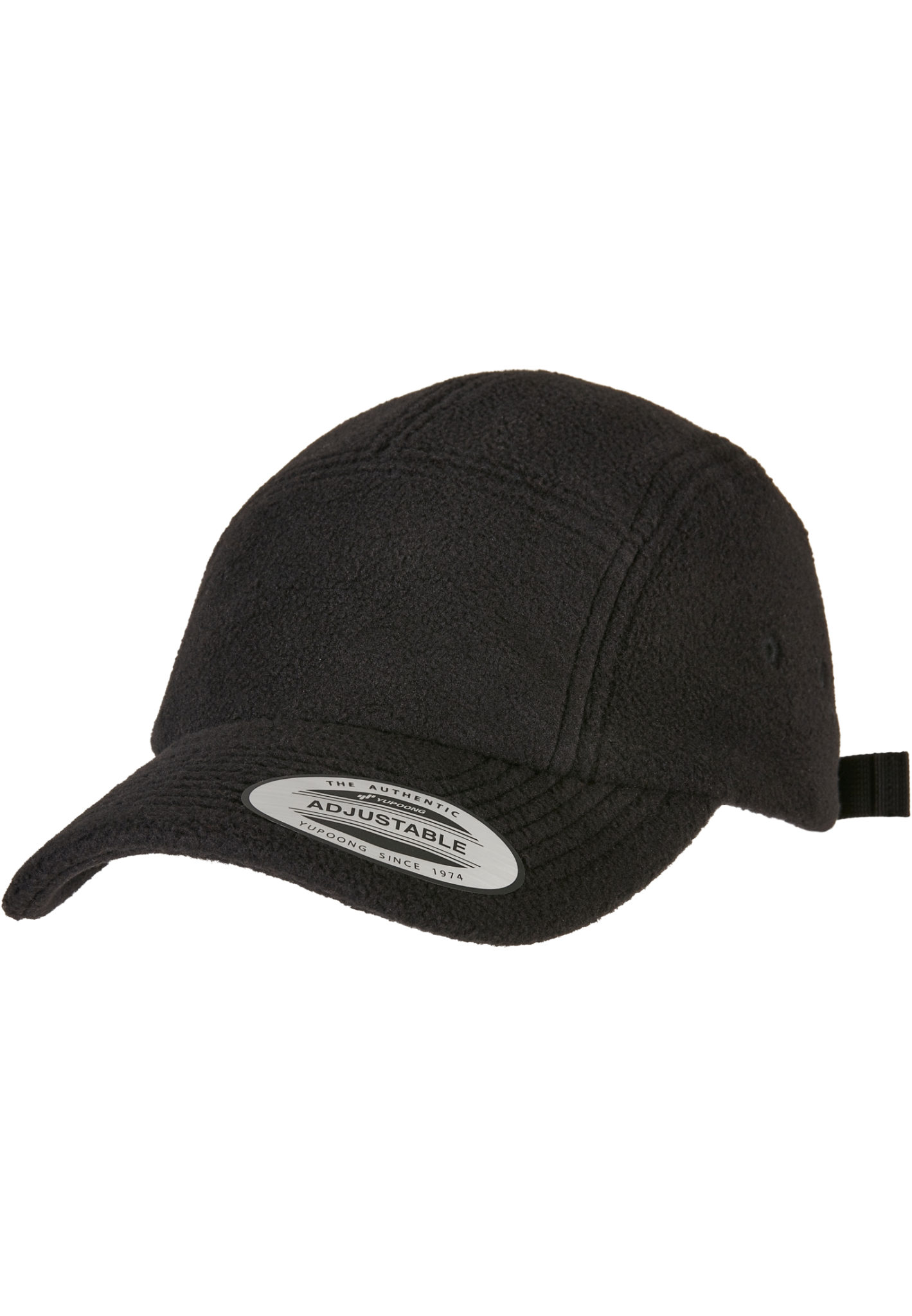 Polar Fleece Jockey Mütze - Schwarz