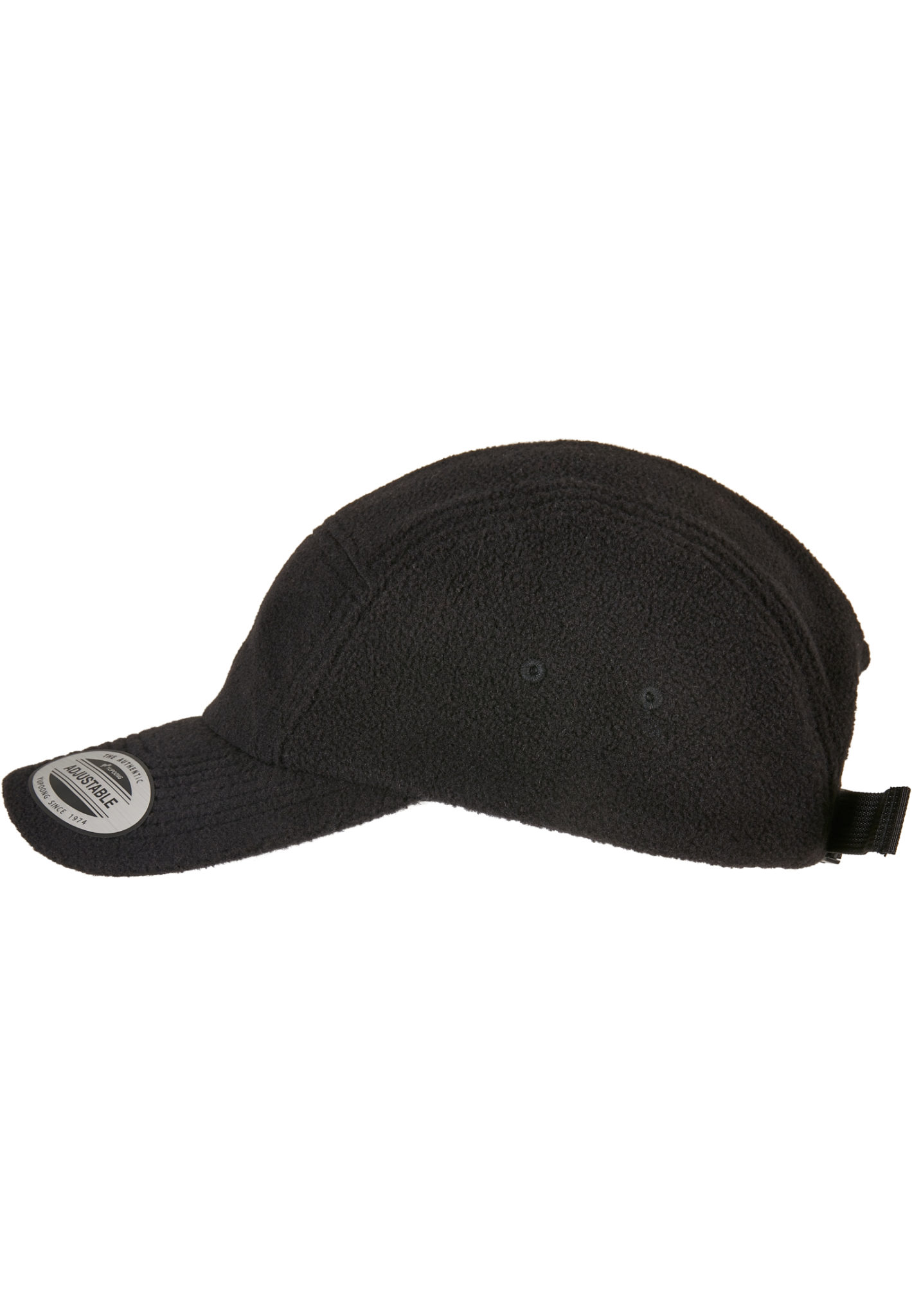 Polar Fleece Jockey Mütze - Schwarz