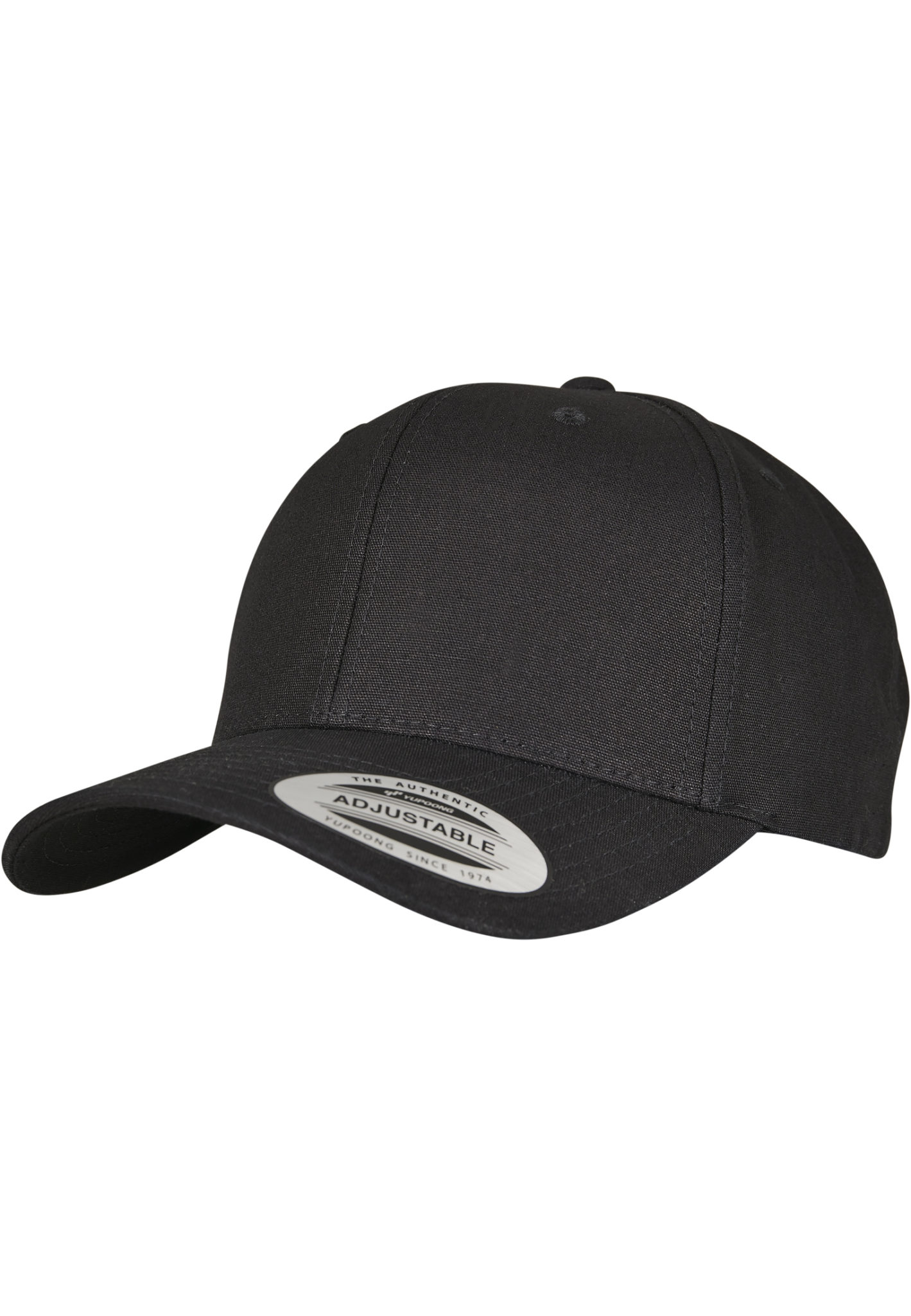 Yupoong®AdjustablesMS PanelCurvedMetalSnapbackBlackOneSize