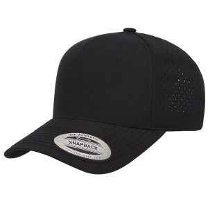 YP CLASSICS® 5-PANEL SNAPBACK CAP WITH PERFORATION Black
