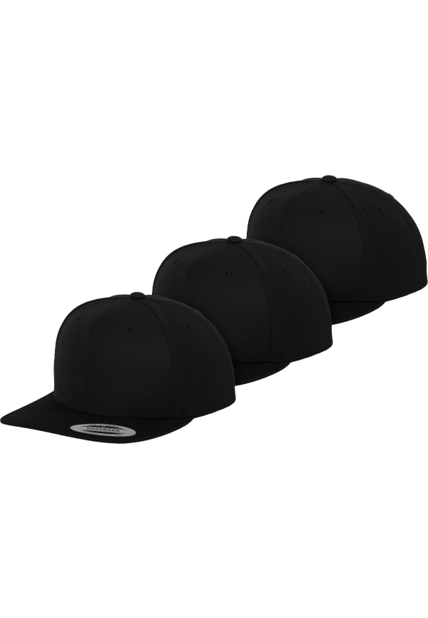 YP Classics® Premium Snapback Cap 3-Pack