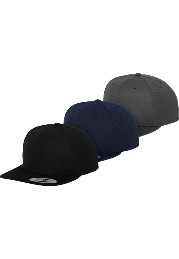 YP Classics® Premium Snapback Cap 3-Pack